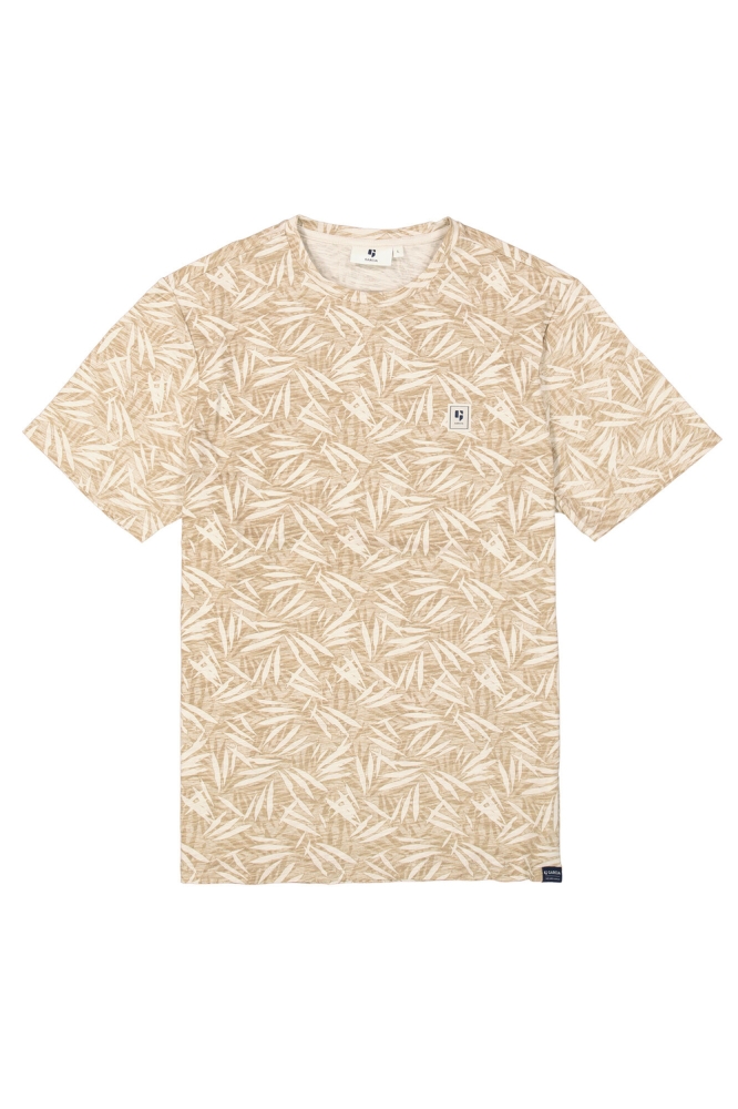 T SHIRT MET PRINT E51210 822 SAND